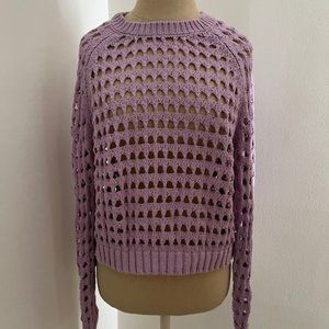 ASTR the label Purple Cut Out Sweater